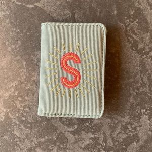 Oliver Bonas “S” corduroy wallet